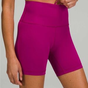 Lululemon Wunder Train Short 6” Magenta Pink 12